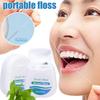 50 м Мятная Портативная Выдвижная Зубная Нить Свежие Зубы Ультратонкая Высокое Натяжение Эффективная Чистка Зубов Зубная Нить Удобный Выдвижной Дизайн