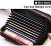 Кошелек для визитных карточек женский/мужской черный/розовый/фиолетовый/синий/желтый/серый/красный держатель для банковских/ID/кредитных карт 20-битный кошелек для карт