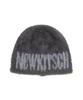 NEWKITSCH Newkitstch Жаккардовая меховая шапка-бини (Древесный уголь)