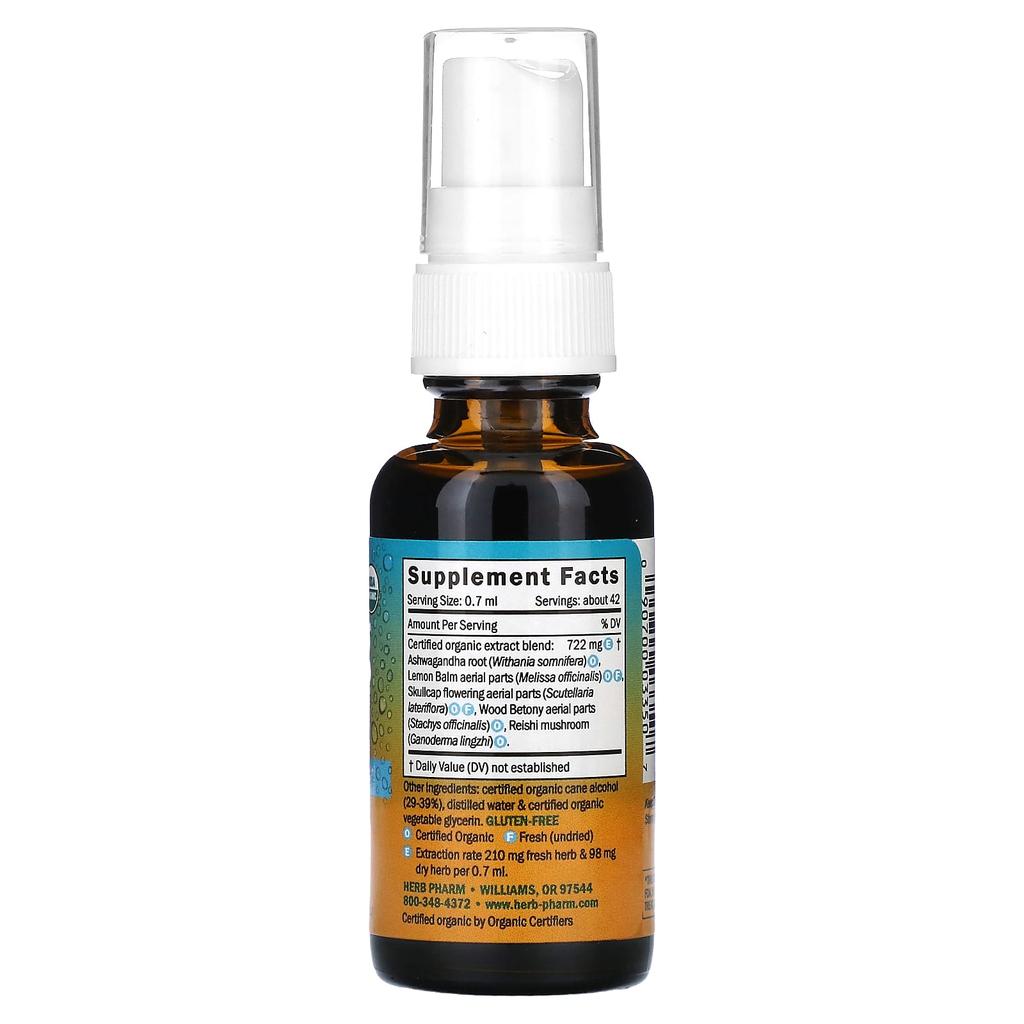 Herb Pharm Daily Calming Spray, 1 Fl Oz (30 Ml)