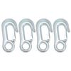 4Pcs Winch Hook Galvanized Clevis Slip Set Kit with Safety Latches for Trailer Ship108x20mm