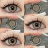 Eyeshare 1pair Gray Color Contact Lenses for Eyes Natural Soft Lens 14.5mm Big Eyes Contacts Annual Use