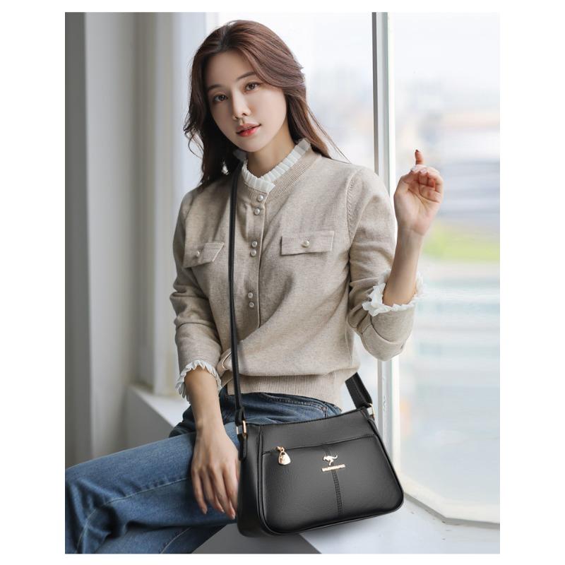 Модная женская сумка кроссбоди, повседневная ретро сумка через плечо, текстура мягкой кожи, женская модная простота, европейский тренд ретро