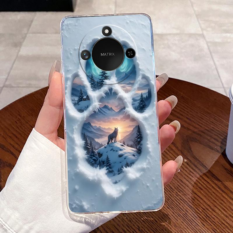Чехол для Honor X9C Smart 5G Прозрачный Роскошный Милый Любовь Кролик Забавный Крутой Мягкий Силиконовый TPU Чехол для Телефона HonorX9C Smart 5G Задняя Крышка