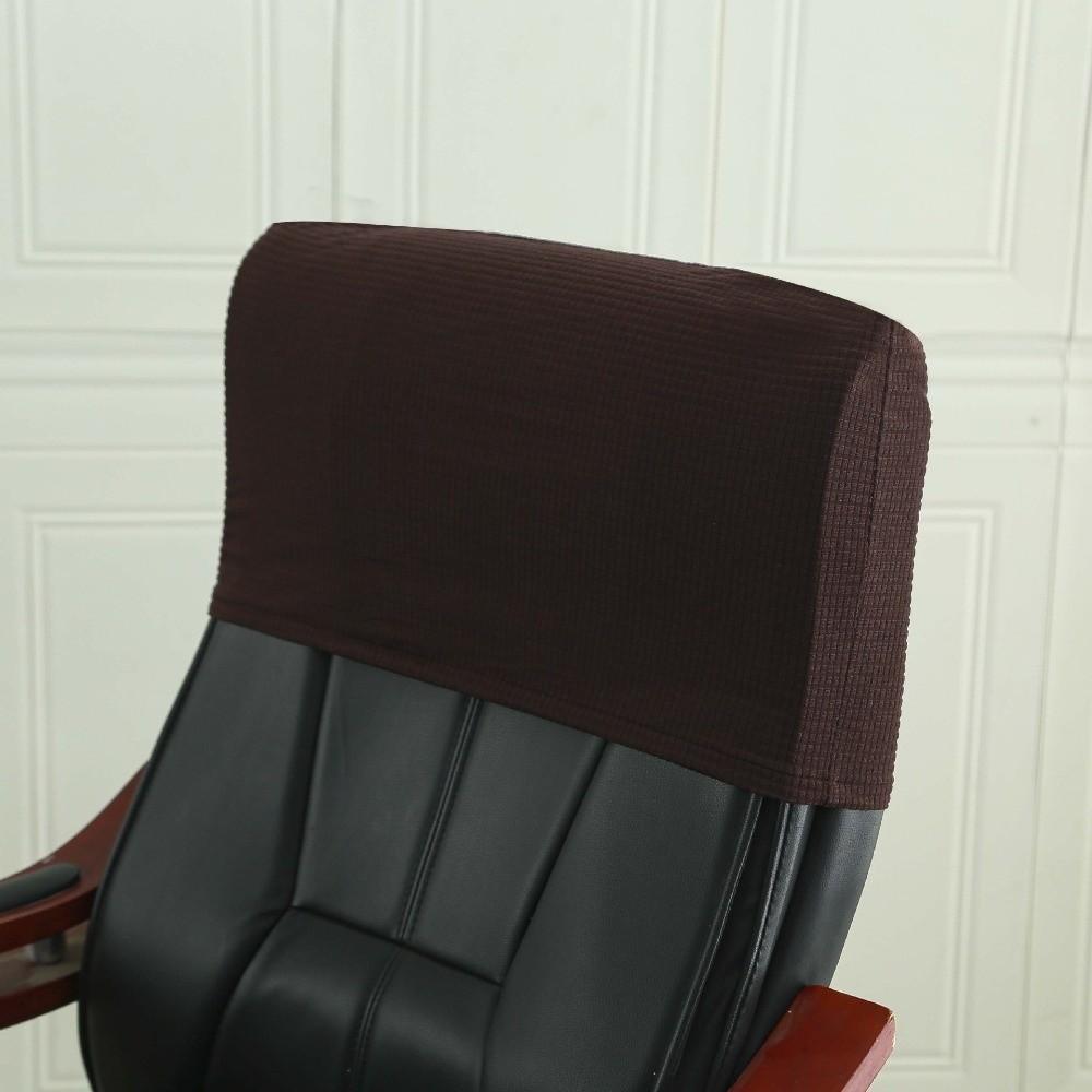 Simple Chair Backrest Cover Solid Color Dustproof Chair Back Protection Cover Elastic Thickned Office Chair Back Cover Office