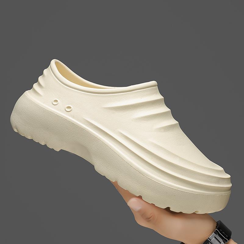 Обувь для шеф-повара из ЭВА, мужская, нескользящая, маслостойкая, водонепроницаемая, для ресторана, кухни, рабочая обувь, садовая обувь, мягкие резиновые сандалии, размер 36-45