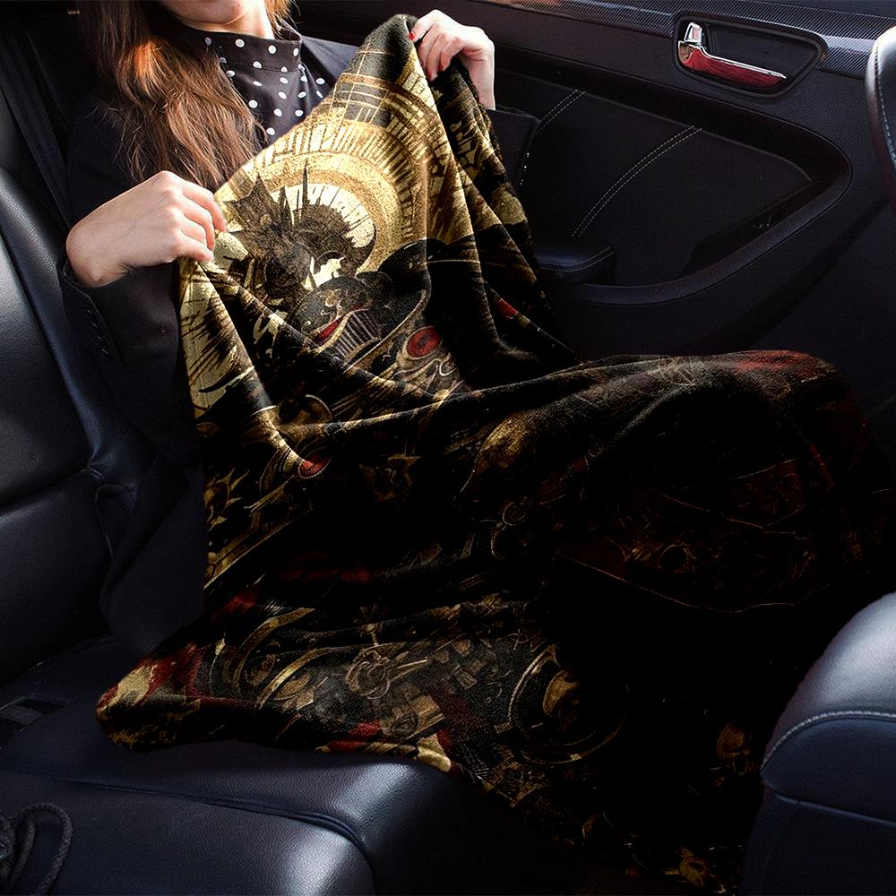 Warhammer 40k Theme Printed Blanket - Perfect for Couch, Bed, Travel & Outdoor Use | Machine Washable, Cozy & Durable.