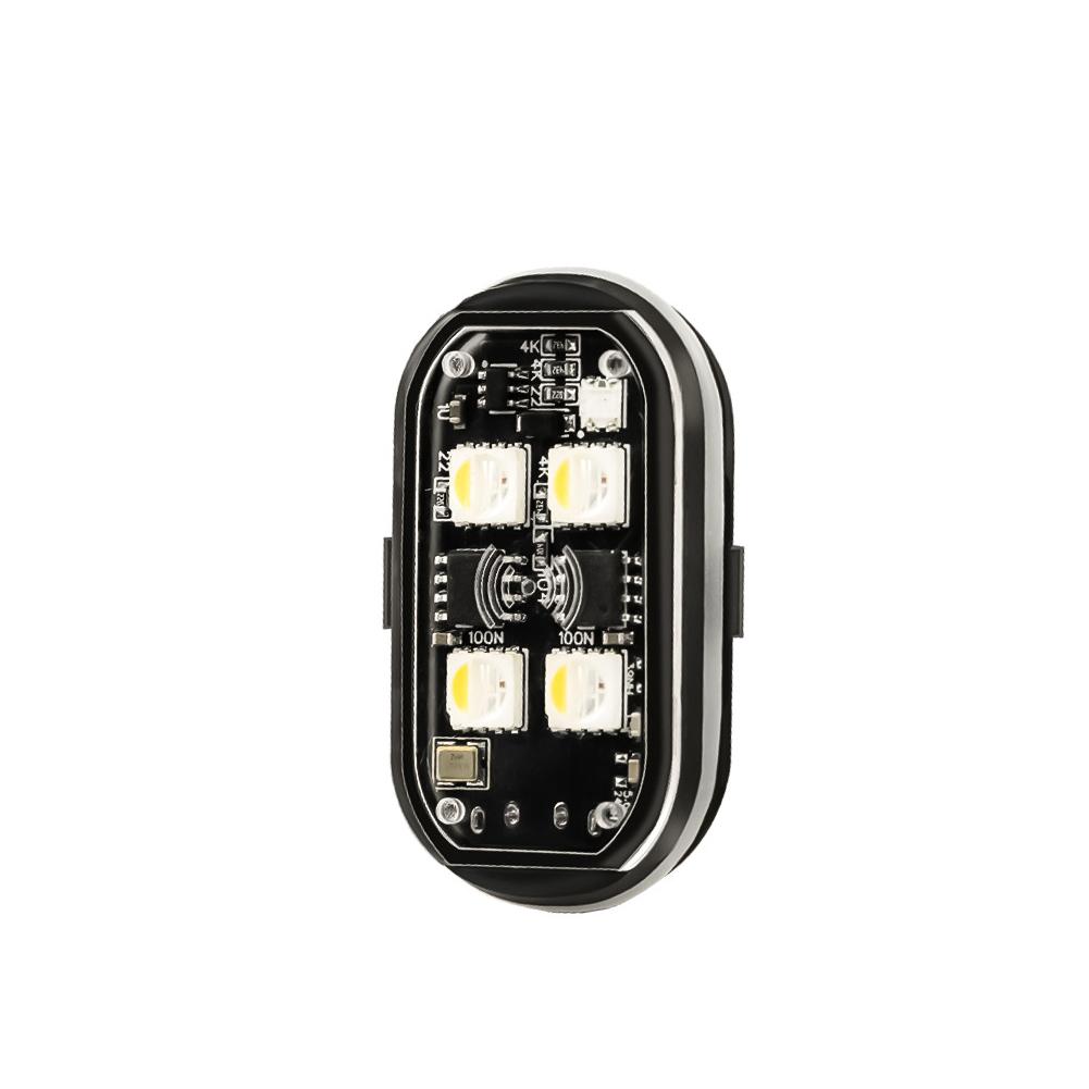 1/2/4/6/8 шт. Автомобильные Мотоциклетные Беспроводные Светодиодные Стробоскопы Декор Атмосферный Свет с 8 Цветами Перезаряжаемые Огни Светодиодный Предупреждающий Свет Защита от Столкновений