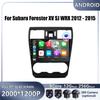 Android Carplay Auto Для Subaru Forester XV SJ WRX 2012 - 2015 Автомагнитола Навигация GPS Мультимедийный Видеоплеер DSP 4G AMI