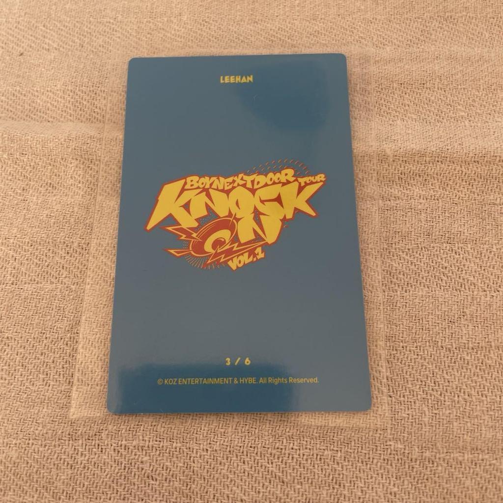 [ИСПОЛЬЗОВАННЫЙ] Набор из 2 случайных коллекционных карточек BOYNEXTDOOR Ihan