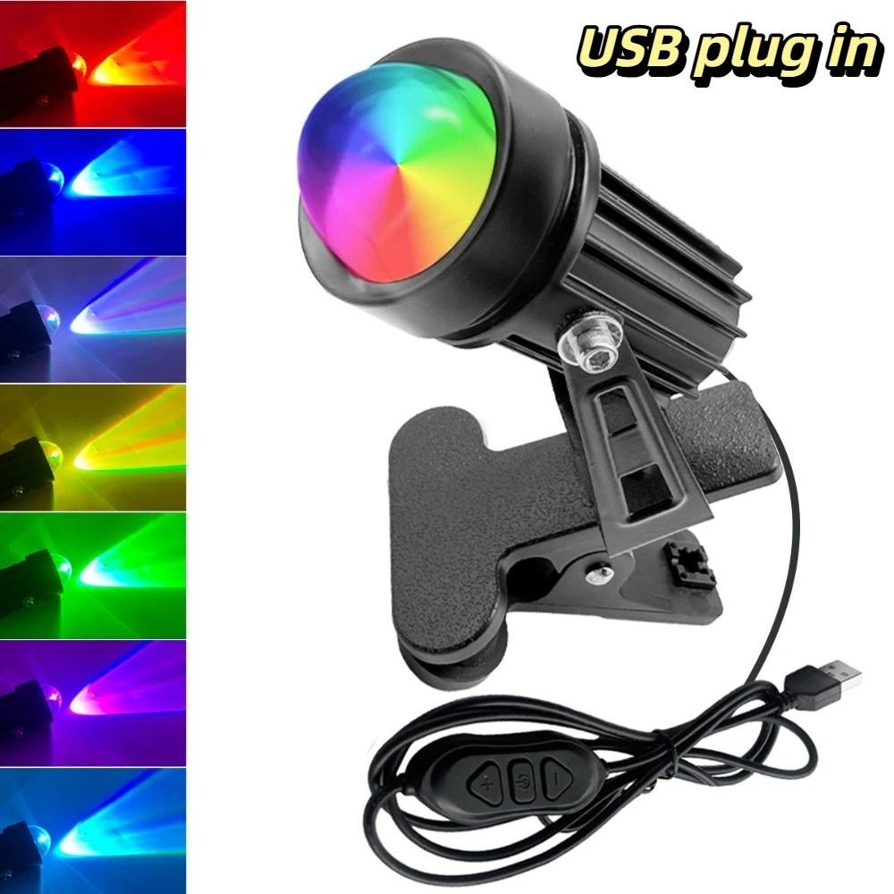 Многоцветный меняющий цвет зажим RGB светодиодный шнур Диммируемая лампа для создания атмосферы Хэллоуин Декор