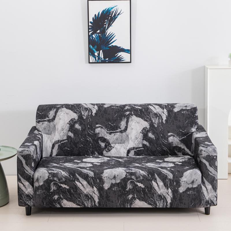 Printed Stretch Sofa Couch Cover for Living Room L Shaped Combination Chaise Sofa Slipcover Home Decor 1/2/3/4 Seats Removable