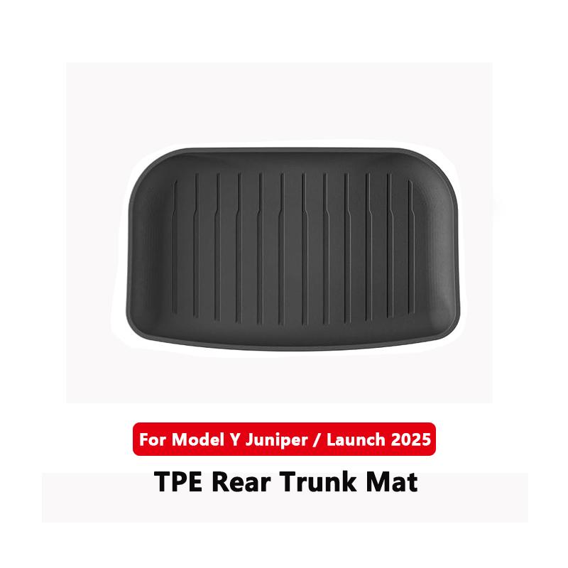 For Tesla Model Y Launch 2025 Juniper Rear Trunk Seat Backrest Cushion Front Rear Trunk Anti-Kick Mats TPE Car Accessories