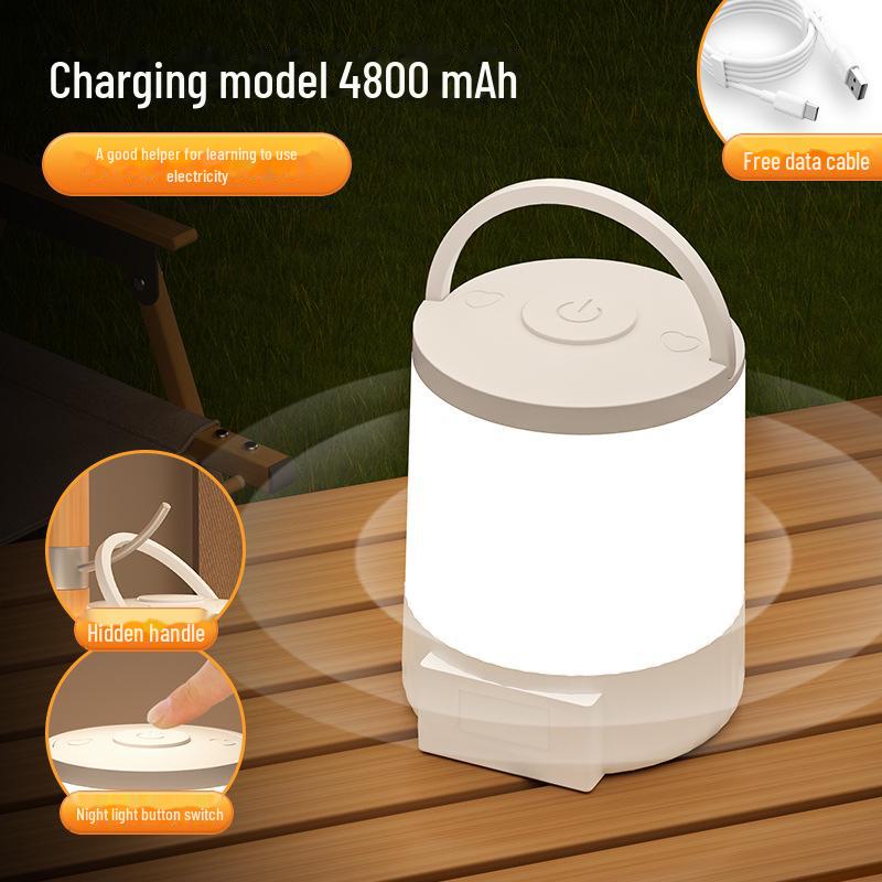 Перезаряжаемый светодиодный ночник: Портативная сенсорная лампа для кормления, ночника, спальни, стола или сна