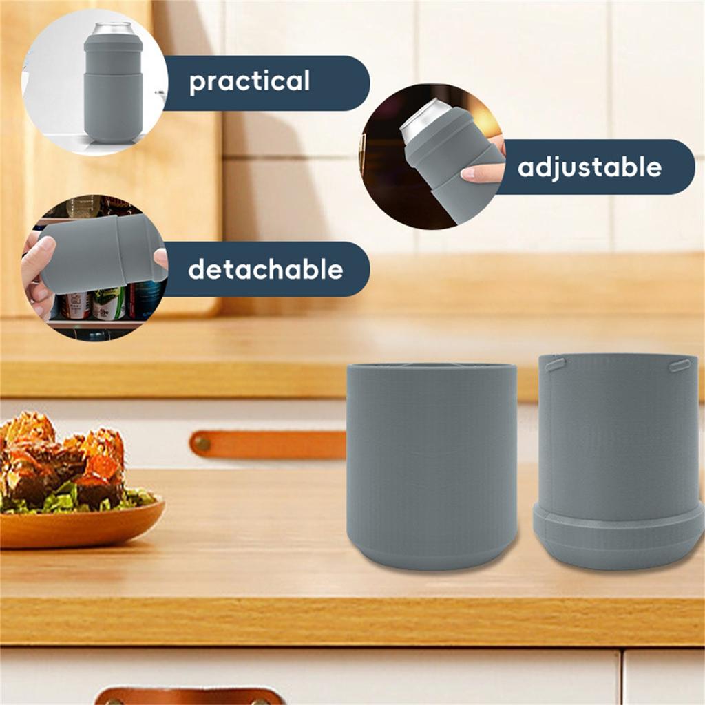 Выдвижной охладитель напитков Тонкий удобный держатель для напитков Подстаканник