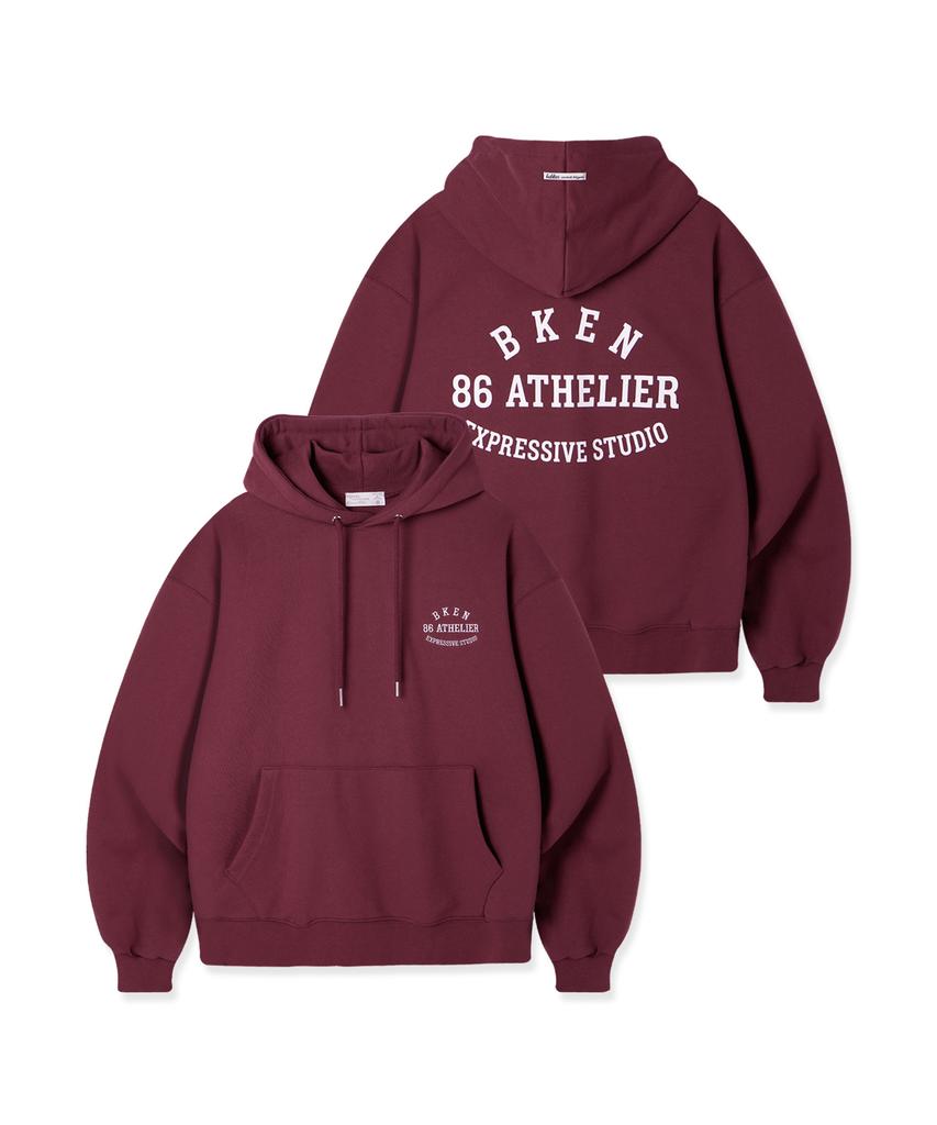 BAKKEN [Men] 86 Atelier Lettering Hoodie Bk6975 (3 Colors)