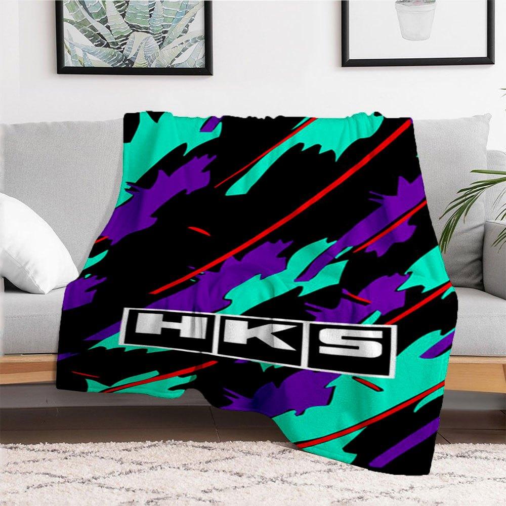 HKS Performance Parts - Enhance Your Ride!Blanket Flannel Throw Blanket for Sofa, Bed, Travel, Camping, Office, Couch, Chair, And Bed Gift f