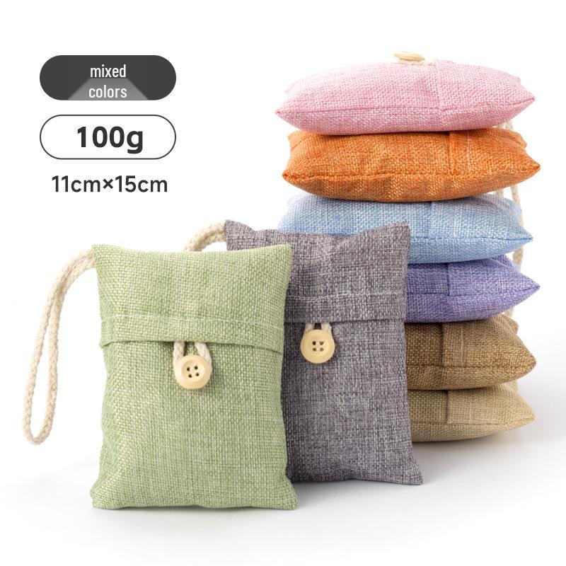 Bamboo Charcoal Car Deodorizer - 100g Methanol & Formaldehyde Remover