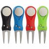 Pop-up Button Putting Green Groove Cleaner Golf Pitchfork Switchblade Pitch Golf Divot Repair Tool