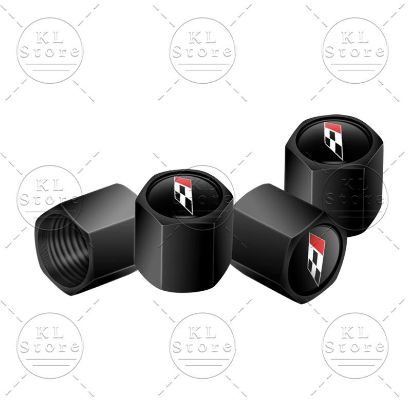 lcbn4 4Pcs Car Styling Racing Flag Badge Metal Wheel Tire Valve Caps Stem Case Dust Covers For Seat  Ibiza Cupra Arosa Ateca Cordoba