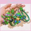2024 Ninja Turtles Silicone Keychain Cute Cartoon Figure Creative Key Ring Accessory