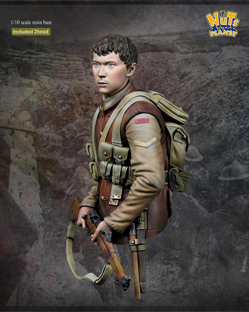 Nuts Planet британская пехота последний выживший бюст из смолы набор 1/10 NP-B048