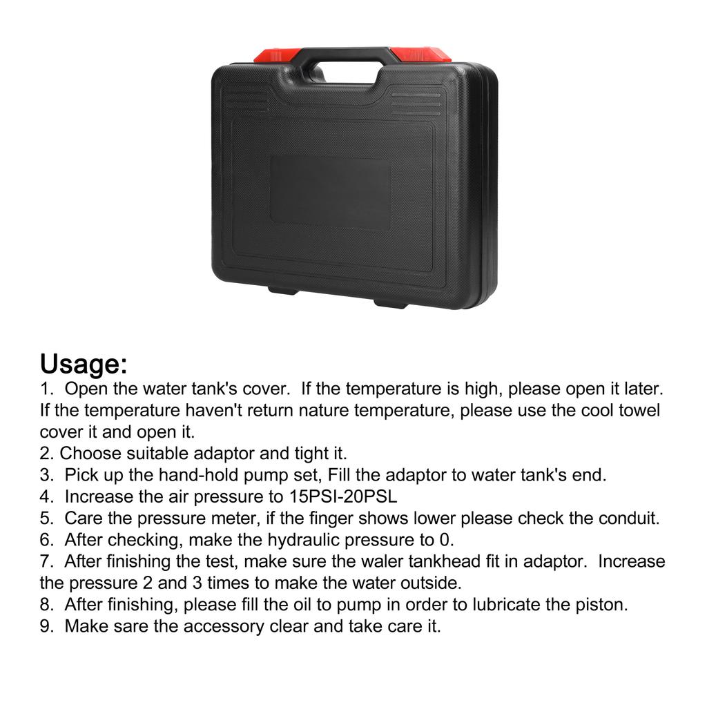 Универсальный автомобильный бак для обнаружения утечек, автомобильный детектор утечек, инструмент, тестер давления воды в радиаторе