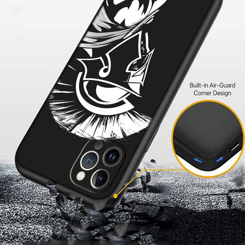 PP58 Spartan Warrior Soft Shell Phone Case for iPhone 16 15 14 13 12 Pro Max Plus Mini