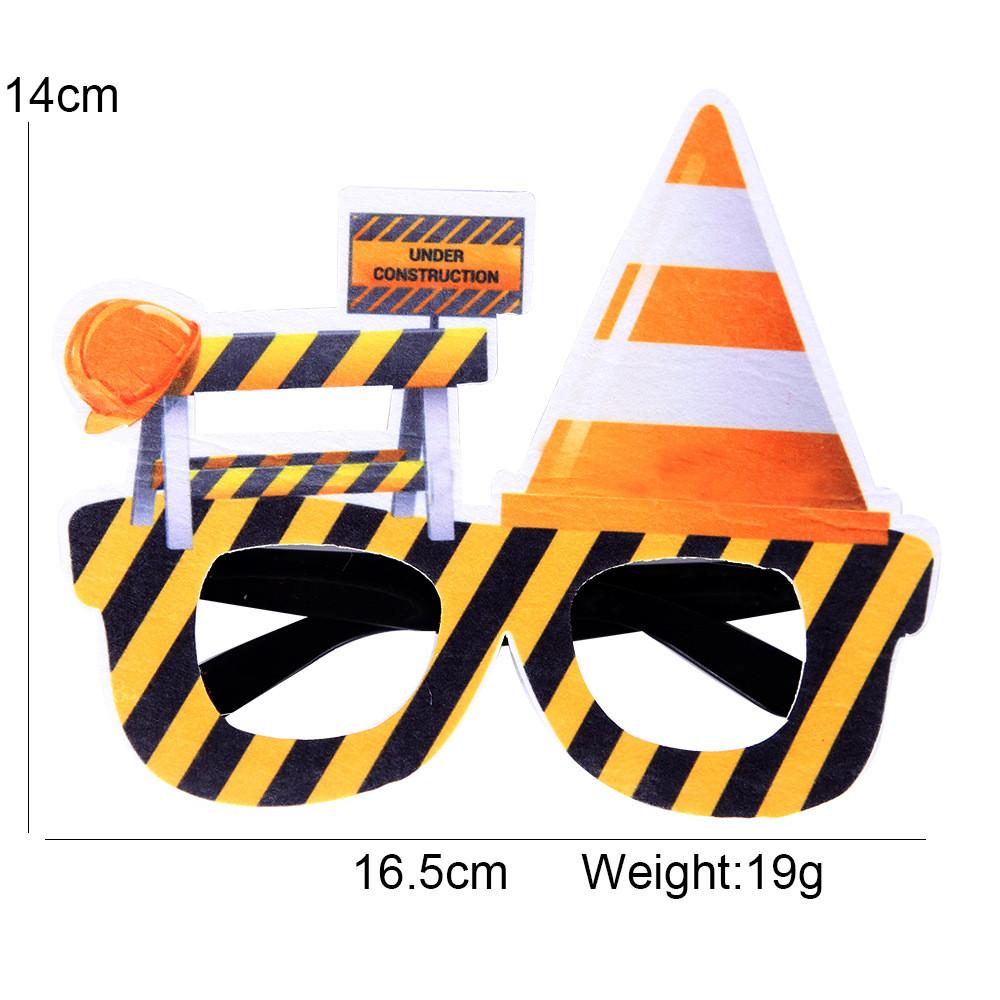 Игривые и причудливые очки-экскаваторы, идеально подходящие для детской вечеринки, фотобутафория.