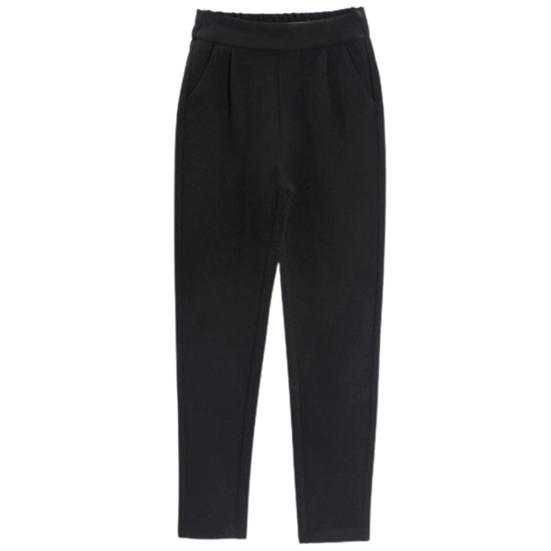 Женские шерстяные шаровары эластичные костюмные брюки с высокой талией женские однотонные брюки с карманами для офиса и путешествий