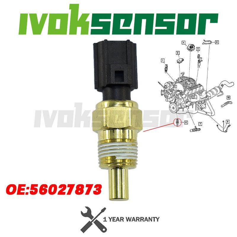 56027873 Coolant Water Temperature Sensor for Chrysler 300M Cirrus Concorde Grand Voyager LHS Neon Sebring Voyager
