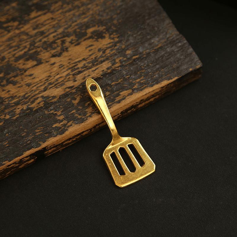 Mini Golden Shovel Golden Pot Keychain Game Peripheral Teamfight Tactics Key Chain Creative Toy Bag Car Key Holder Pendant