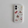 Новый INS Мультяшный Чехол-Снежинка на Рождество Для iPhone17 Air 16 Pro 15 13 12 14 11 Pro Max Ударопрочный Мягкий Бампер Funda