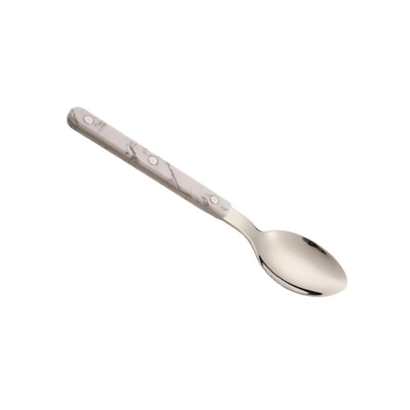 Набор столовой посуды для западного ресторана из нержавеющей стали 304, бытовой, с ручками-зажимами, нож, вилка, ложка, ручки под мрамор, нож для масла, десертная ложка