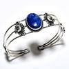 Sodalite Gemstone 925 Silver Plated Handmade Jewelry Cuff Bangle