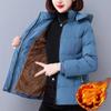 Плюс бархатная стеганая хлопковая куртка женская осенне-зимняя верхняя одежда корейская мода повседневное теплое женское пальто