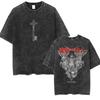 Washed Retro Anime Attack on Titan Levi Ackerman Graphic Tshirts Men Women Cartoon Manga Tshirt Male Vintage Oversized T Shirt