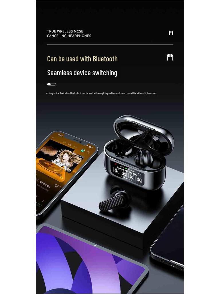 Умные домашние TWS Bluetooth-наушники: Аудиогарнитура-вкладыши с шумоподавлением и низкой задержкой для игр и развлечений