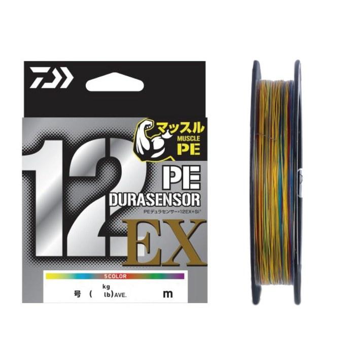 Daiwa PE Line 12-Strand PE Dura Sensor x12EX 5C0.5-200 5 Colors (Yellow, Blue, Red, Green, Purple) 0.5 Number - 200m