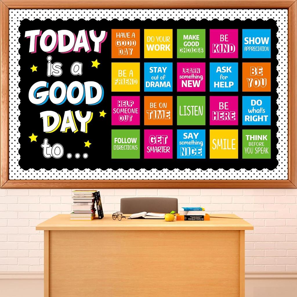 pirational Bulletin Board Set Motivational Back to School Classroom Decorations Today Is A Good Day Quotes Bulletin Board Positive Cutout for Teacher