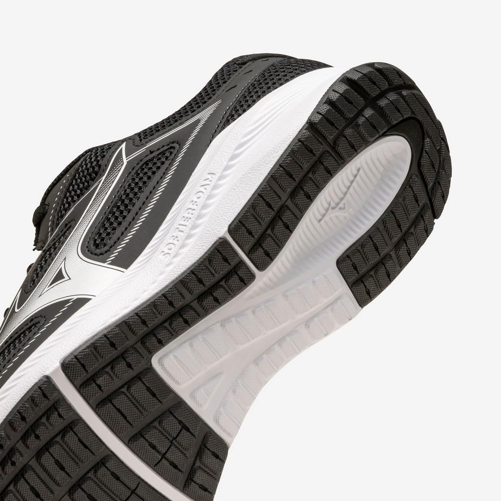 Кроссовки для бега Maximizer 26 для езды в школу, кроссовки для бега, спортивные упражнения, см 3E [Mizuno] черный/белый 22,5