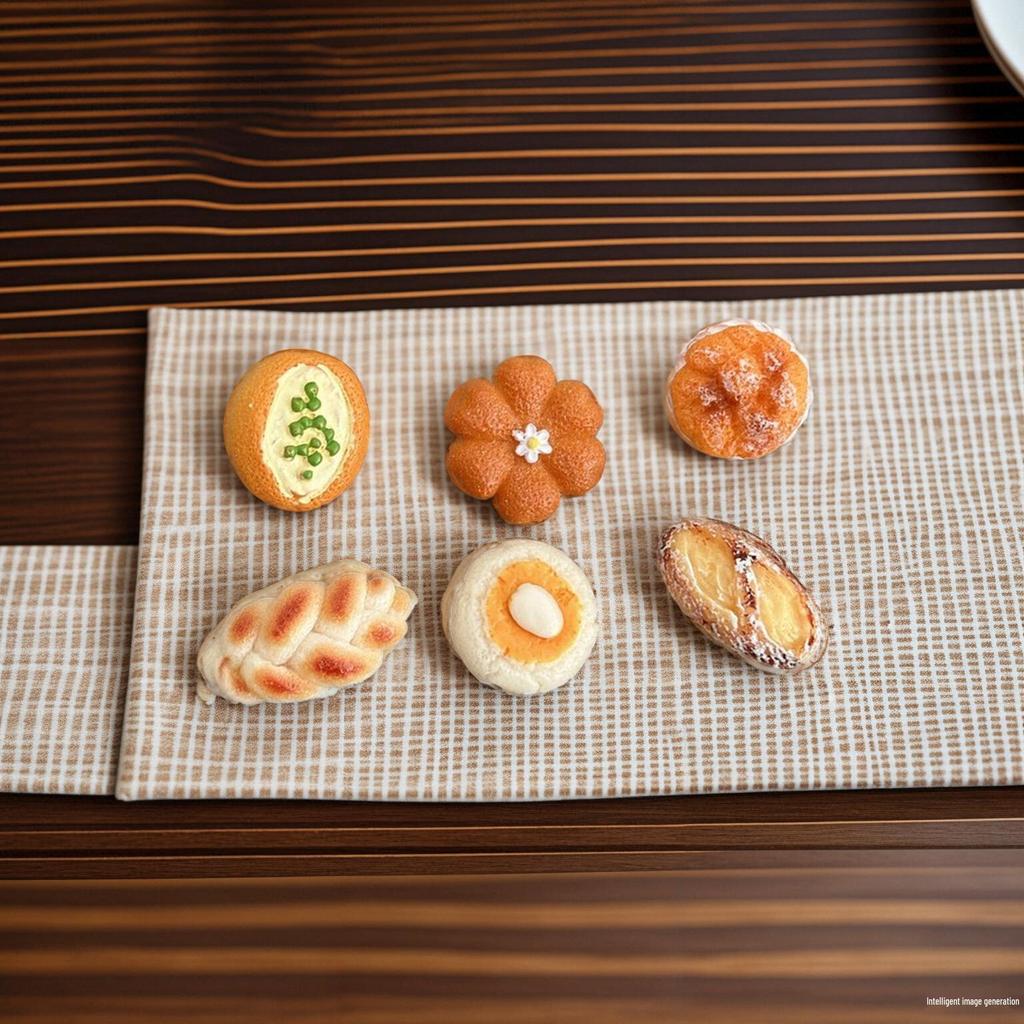 Мини Европейский Ржаной Хлеб Магнит на Холодильник - Реалистичное Украшение для Выпечки