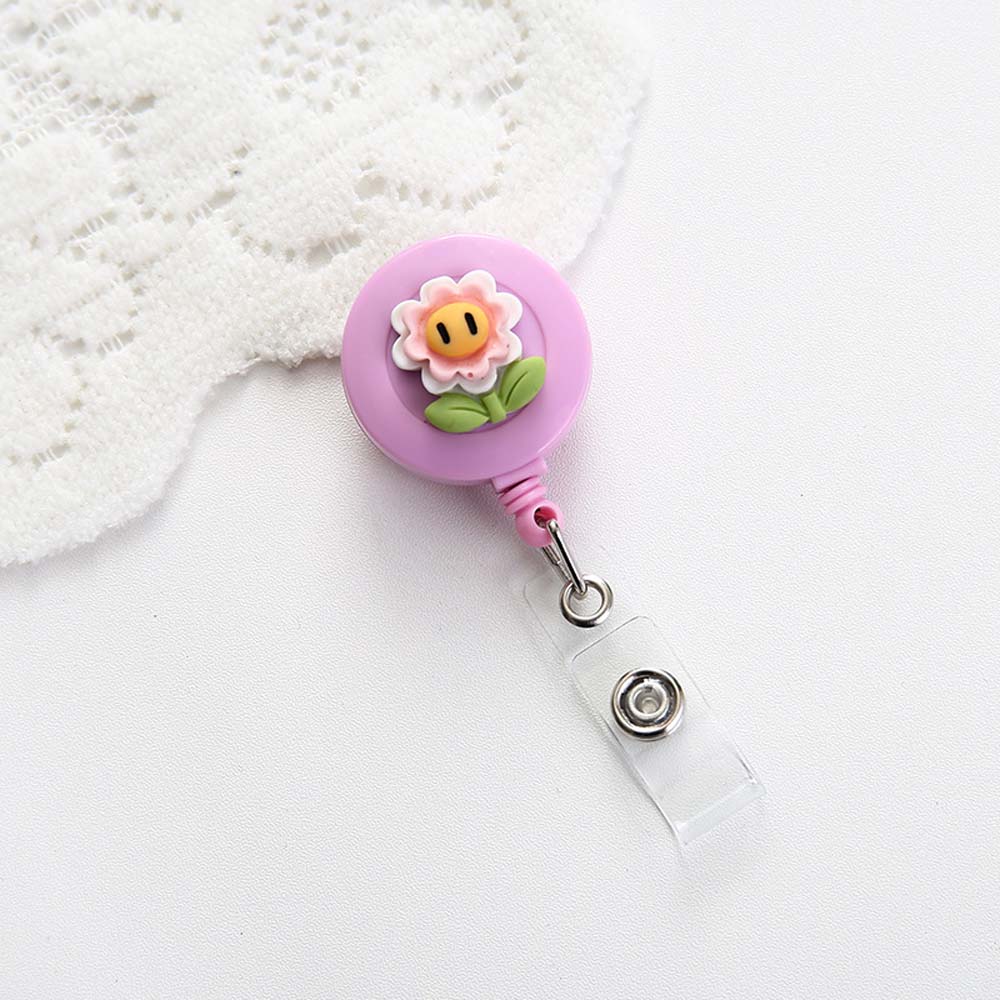 Supplies Cartoon ID Badge Holder Clip ID Name Holder Credit Card Holder Clip Retractable Badge Reel