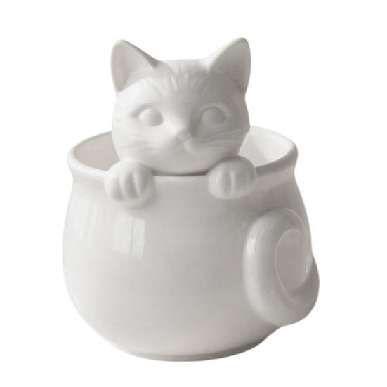 3D-печатная кошачья чашка Yousheng, Милая кошачья кофейная кружка, Кружки с фигуркой кошки, Праздничный и подарочный набор на день рождения для кофе и молочного чая