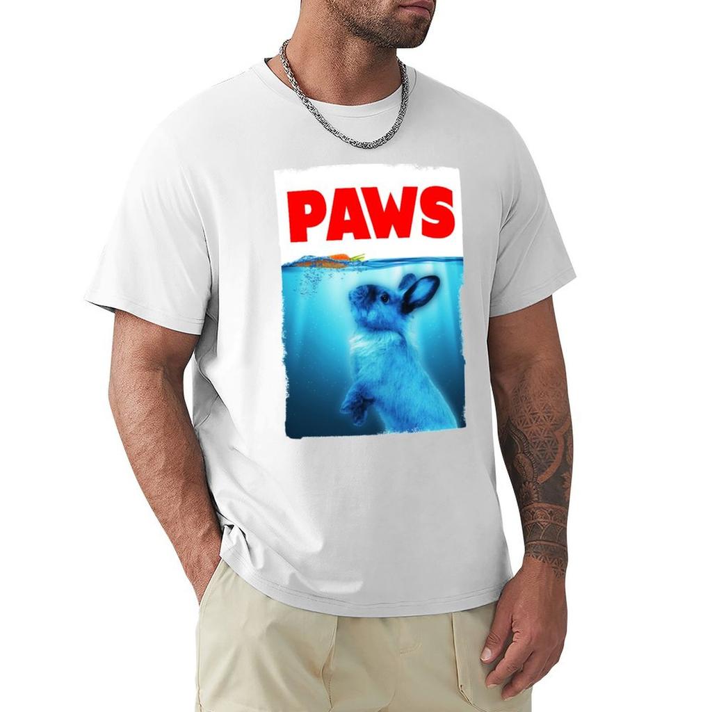 Rabbit Paws Shark Jaws Parody For Bunny Lovers TShirt Sporty Breathable Short Sleeve TShirt