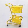 Двухслойная складная металлическая тележка для покупок