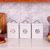 3 шт. контейнера для хранения продуктов, металлические банки, органайзеры для бутылок, кухонные контейнеры для дома