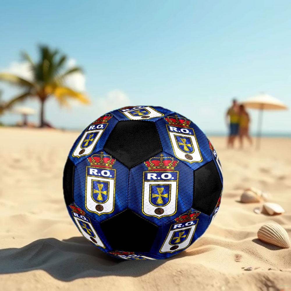 1pc Real Oviedo Soccer Ball Size 5 Indoor Soccer Ball Fashion Colorful Backyard Game - Great For Sports Fans Gift HE46