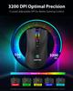 Игровая мышь Gigastone 3200 Проводная Игровая Регулируемая RGB 8 Программируемых 256 КБ На борту Подходит для Windows 7 и Позднее DPI, Мышь, Подсветка, Кнопки,