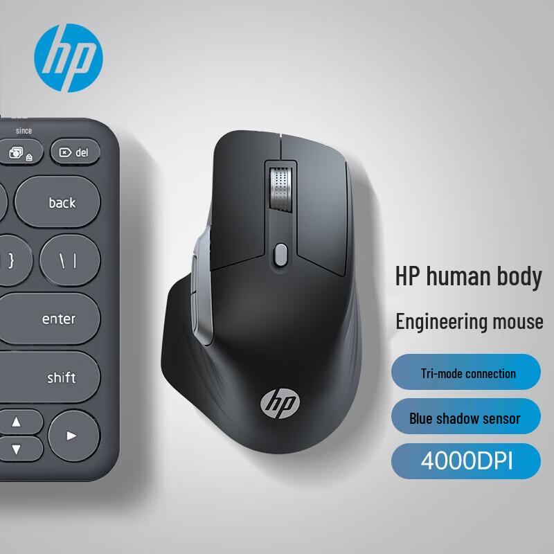 HP Professor1 Silent Multi-Mode Ergonomic Wireless Mouse
